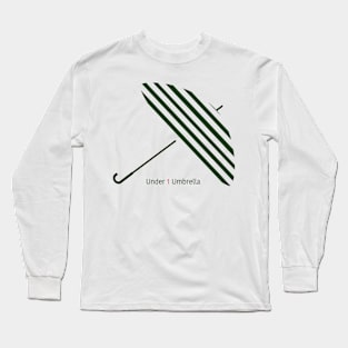 Under 1 Umbrella Green Logo Tag Long Sleeve T-Shirt